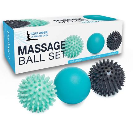 Set de 3 balles de Massage Réflexologie Acupression